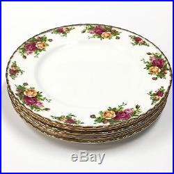 Set Of 6 Royal Albert OLD COUNTRY ROSES 1962 10.5 Dinner Plates