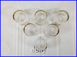 Set Of 6 Royal Albert Old Country Roses Double Old Fashion Glasses 4 1/4
