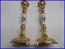 Set Royal Albert Old Country Roses Candle Stick Holders (2)-Hard to find