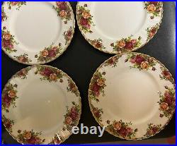 Set of 12 Royal Albert Doulton Old Country Roses Salad Dessert Plate 8 England