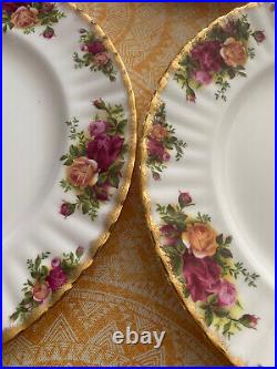 Set of 16 Royal Albert Old Country Roses Dinner Plates 1962 UN USED