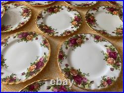 Set of 17 Royal Albert 1962 Old Country Roses Bread Plates Un Used