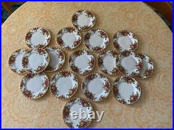 Set of 17 Royal Albert 1962 Old Country Roses Bread Plates Un Used