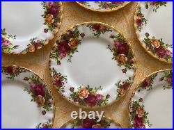 Set of 17 Royal Albert 1962 Old Country Roses Bread Plates Un Used