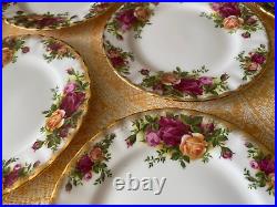 Set of 17 Royal Albert 1962 Old Country Roses Bread Plates Un Used