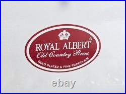 Set of 6 ROYAL ALBERT Old Country Roses Gold Plated Cutlery Vintage Sweet Forks