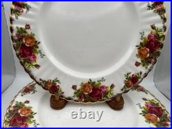 Set of 6 Royal Albert Bone China OLD COUNTRY ROSES Dinner Plates