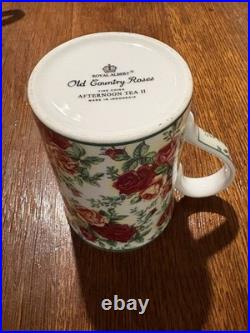 Set of 7 Royal Albert Old Country Roses Afternoon Tea II Coffee Cups Mugs