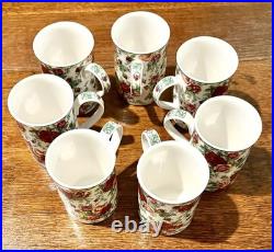 Set of 7 Royal Albert Old Country Roses Afternoon Tea II Coffee Cups Mugs