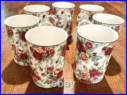 Set of 7 Royal Albert Old Country Roses Afternoon Tea II Coffee Cups Mugs