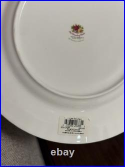 Set of 8 1962 Royal Albert Old Country Roses 10.5 Dinner Plate Bone China