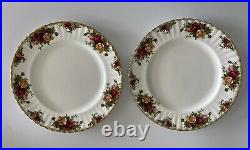 Set of 8 Royal Albert OLD COUNTRY ROSES 10 1/2 Dinner Plates 1962
