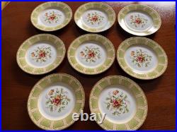 Set of 8 Royal Albert Seasons of Color Old Country Roses 2006 Spring Trellis
