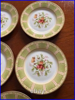 Set of 8 Royal Albert Seasons of Color Old Country Roses 2006 Spring Trellis