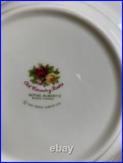 Set of 9 Royal Albert Old Country Roses 8 Rim Soup Bowls 1962