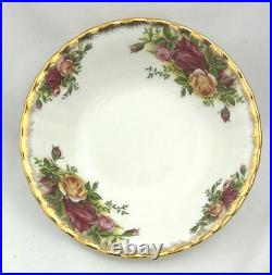 Set of 9 Royal Albert Old Country Roses Berry Fruit Sauce Bowls 5 1/4 Wide
