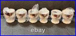 Six (6) Vintage Royal Albert Old Country Roses Egg CupsEnglandNew