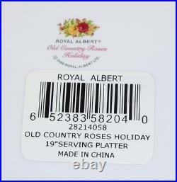 Stunning 2006 Royal Albert Old Country Roses Holiday 19 Oval Serving Platter