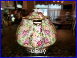 Stunning Old Country Roses Royal Albert 1999 Chintz Collection England Teapot Ex