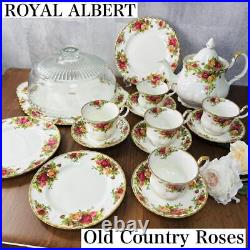 Super Rare ROYAL ALBERT Old Country Rose 10 Piece Set