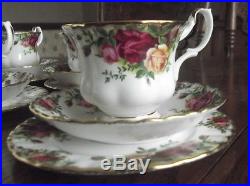 Tea Set, 21 Pieces, 1963, Royal Albert Old Country Roses Bone China, England