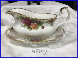 UNUSED Vintage Royal Albert Old Country Roses 8 place setting & more