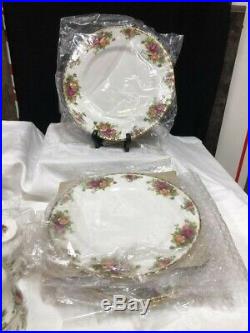 UNUSED Vintage Royal Albert Old Country Roses 8 place setting & more