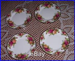 Unused 20 Pc-4 Pl Setting-1962-england Royal Albert Old Country Roses Plates-cup