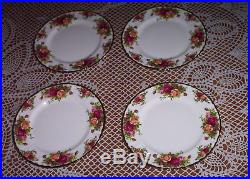 Unused 20 Pc-4 Pl Setting-1962-england Royal Albert Old Country Roses Plates-cup