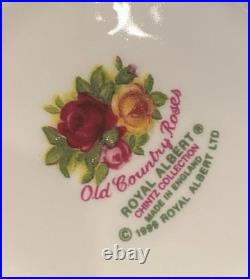 VINTAGE ROYAL ALBERT Old Country Roses CHINTZ Rectangular Sandwich Tray. Mint