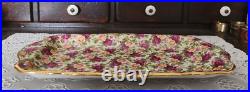 VINTAGE Royal Albert Old Country Roses Chintz Collection Sandwich Tray, England VINTAGE Royal Albert Old Country Roses Chintz Collection Sandwich Tray, England