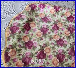 VINTAGE Royal Albert Old Country Roses Chintz Collection Sandwich Tray, England VINTAGE Royal Albert Old Country Roses Chintz Collection Sandwich Tray, England