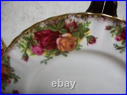 VTG 1962 ROYAL ALBERT Old Country Roses Bone China Salad Plates 8 Set of 13