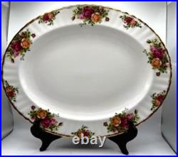 VTG 46 Piece Royal Albert Old Country Roses English Bone China Dish Set