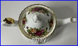 VTG Royal Albert Bone China Tea & Coffee Pot Old Country Roses England 6 Cups