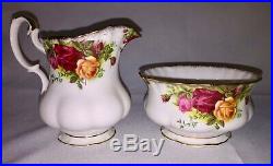VTG Royal Albert OLD COUNTRY ROSES 23 Piece Tea Set for 6 XL Teapot ALL ENGLAND