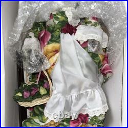 VTG Royal Albert Old Country Rose Porcelain Doll Rosie English Flower 4905/5000