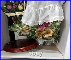 VTG Royal Albert Old Country Rose Porcelain Doll Rosie English Flower 4905/5000