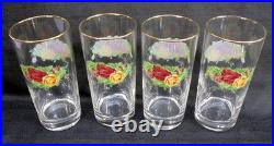 VTG Royal Albert Old Country Roses Glassware Set Wine Old Fashioned Tumbler