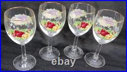 VTG Royal Albert Old Country Roses Glassware Set Wine Old Fashioned Tumbler