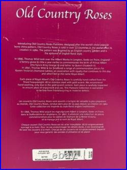 VTG Royal Albert Old Country Roses Stainless Flatware set for 12 w Serving Pcs