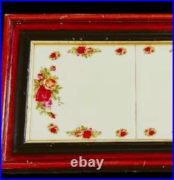 Very rare Royal Albert Old Country Roses Wood Serving Tray 15 x 9