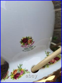 Vi Tage Royal Albert Old Country Rose's Large Table Lamp With Original Shade