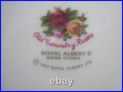 Vintage 1962 Royal Albert Bone China Old Country Roses Tea Set England Nice