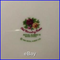 Vintage 1962 Royal Albert Old Country Roses Dinner Plates 10 3/8 Set of 8
