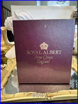Vintage 1962 Royal Albert Old Country Roses Preserve Set. Unused In Box