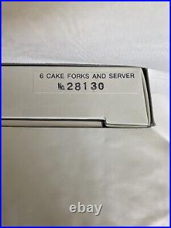 Vintage 1992 Royal Albert 6 Cake Forks And Server New Description