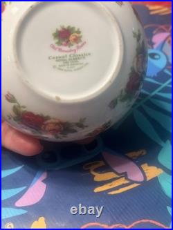 Vintage 1999 old country casual classics roses royal albert for sugar holder chi Vintage 1999 old country casual classics roses royal albert for sugar holder chi