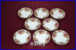 Vintage 40 Piece 1962 Royal Albert China England Old Country Roses 8 Person Set