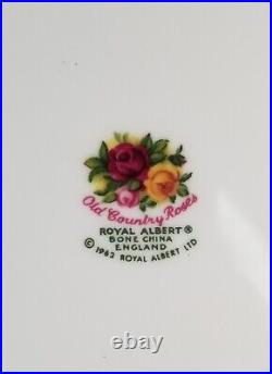 Vintage ROYAL ALBERT Old Country Roses Salad Dessert Luncheon Plates set of 8